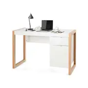Costway Modern Computer Desk Writing Desk Workstation w/Storage Drawer Home Office White