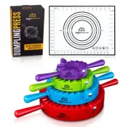 Magic Dumpling Maker Kit, Set of 4 - Mold Ravioli, Empanadas, Momos, Gyozas, ...
