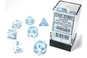 Borealis Polyhedral Icicle/light blue Luminary 7-Die Set
