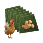 Soft Plastic Fake Lawn Chicken Nesting Boxes Pads Chicken Bedding 12 x 12 inc...