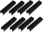 COMPUKAS 8pcs Dog Fence Portable Gate Reinforcement Stair Fittings Accessories Gates Grooves Groove Fittings Kit U Shaped Pet Gates Groove Portable Reinforcement Groove Plastic Black