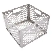 Stainless Steel Offset Smoker Charcoal Firebox Basket, 80% Airflow