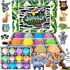 Bath Bombs for Kids with Surprise Inside, 12 Organic Bubble Bath Fizzies with Ju