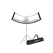 Photography Curved Lighting Reflector 100x45cm Diffuser with Bag for Studio Photos
