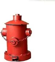 XWBLDBDFC Trash can Stainless Steel Trash can Trash can Community School Shopping mall Street Recycling bin Trash Trash can Carton fire Hydrant Trash can (Color: Yellow)-Red