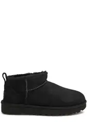 Ugg Classic Ultra Mini Suede Ankle Boots - Black - S8 (IT39 / UK6) S8 (IT39 / UK6)