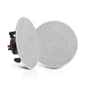 Pyle Surround Wall / Ceiling Home Speaker, Set of 2, White -PDIC1666