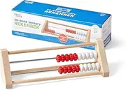 Learning Resources 20-Bead Sensory Rekenrek, Sensory Wooden Abacus for Kids Maths Activities, Number Sense, Addition, Subtraction, Home Learning Supplies (Set of 1)
