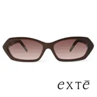 在飛比找momo購物網優惠-【EXTE】義大利時尚造型框太陽眼鏡(咖啡-EX12/S-5