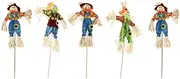 DOITOOL 5Pcs Garden Scarecrow Decor Halloween Themed Ornaments for Outdoor Indoor Parties Easy to Use Festive Atmosphere for Your Garden