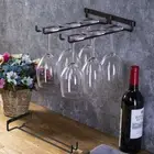 Kitchen Organizer Storage Shelf Wine Glass Holder Hanging Rack Cup Hanger