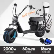 Electric Scooter with Golf Rack 2000W 18" Off-Road Tyres 60KM/H 50KM E-Scooter