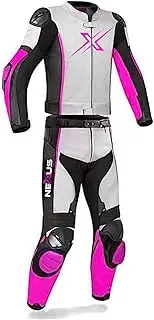 Motorbike Racing Suit Full Body Protection Motorcycle Cow Hide Leather 2-Pieces Racing Suit For Professional Bikers