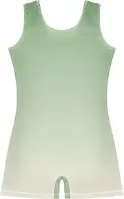 [GAIGEO] Toddler Gymnastics Leotards for Girls Dinosaur Green Old Lace Gradient Unitards Purple Leotards with Shorts 2t