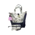Miyin Creation “Time Will Tell” Tote Bag Perfect For W/ Cosmetic Bag 14x12x4