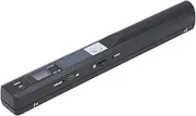 Portable Document Scanner, Handheld Photo Scanner for A4 Documents Pictures Pages Texts in 900 Dpi, Mobile Document Scanner for Home, Office, Business, JPG/PDF Format Selection (Black)