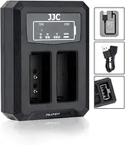 JJC LP-E17 Battery Charger USB Dual Slots for Canon EOS R100 850D M6 Mark II, M6, M5, M3, EOS RP R8 EOS 800D 760D 750D 250D 200D 9000D 77D 800D 760D 750D 200D, with 40cm Extension Cable