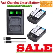 2xBattery D-li90/Dual Charger For Pentax 645Z K-3 II K-5 K5 K-5 IIs K-7 K7 DLI90
