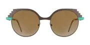 VANNI VS9619 C296 Women’s Sunglasses Brown Size 52