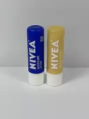 NIVEA Lip Care Lip Balm Milk & Honey & Moisture Lips All Day 0.17 Oz ( 2 Pk )