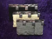 THREE Packages Large 30" x 96" Halloween Creepy Cloth Black Gray Natural