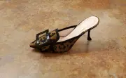 New! Roger Viver 'Gommettine' 85mm Mules Leopard Womens 9 US 39 Eur. MSRP $725