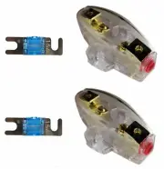 2 IMC Audio 15 Amp Mini ANL and 2 Fuse Fuse holder 4 6 8 Gauge Car Audio Gold