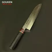 GOUKEN Damascus VG10 Octagon Handle Santoku Knife Chefs Knives Made in JAPAN