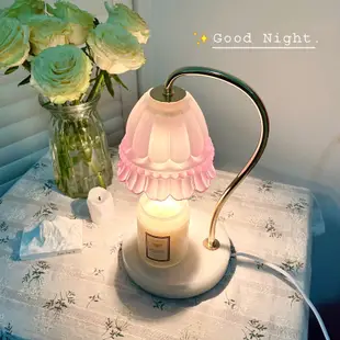 浪漫氛圍 歐式風格 鈴蘭融蠟燈 可調光 定時 造型蠟燭燈 (0.8折)