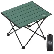 Portable Folding Camping Table, Small Compact Aluminum Beach Picnic Table, Li...