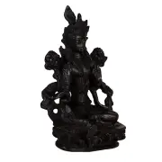Resin Tibetan Buddhist Black Tara Maa Statue Goddess Figurine Showpiece
