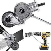 Electric Drill Plate Metal Scissors - Nibble Drill Attachment, Tin Snips for Cordless Screwdriver, Double Cutting Head, Sheet Metal Cutter for Cordless Screwdrivers, with Adapter and Installation