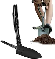 Folding Shovel - Compact Folding Shovels for Camping - Multifunctional Non-Slip Grip Precision Hinge Gear for Backpacking Garden Landscaping Outdoor Planting Gardening Hiking