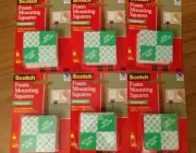 6 Scotch 3M Double Sided Foam Permanent Mounting Squares 1" x 1" 24 per Package