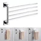 2-4Armig Square Movable Towel Bar for Bathroom Towel Rack Storage ShelfⒼ❄≖