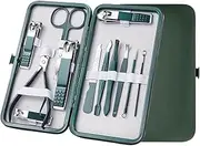Zhaoj24-05 Manicure Set Tools Professional Manicure Set with Leather Case, Nail Clippers Kit, Stainless Steel Nail Tools For Men and Women, 7-18 Pcs Nail Clippers(12 pcs)
