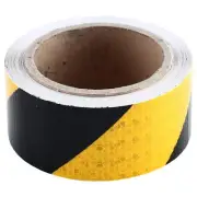 Homend 2" X 30 Feet Reflective Hazard Caution Stripe Tape Yellow And Black Water