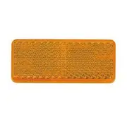 Narva Truck & Trailer Amber 70 x 28mm Rectangle Reflector 2pk - 84036BL