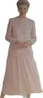 1980s Longline Scalloped Lace MOB Yoked Skirt Suit Vogue 8635 Sewing Pattern