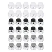 Cord Locks, 12 Set Hexagonal Spring Toggle Stopper, 3 Colors