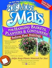Soil Moist Mats for Hanging Baskets Planters and Containers 6pc Pack