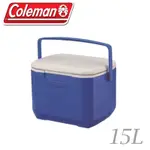 【COLEMAN 美國 15L EXCURSION海洋藍冰箱】CM-27859/冰桶/行動冰箱/保冰桶/悠遊山水