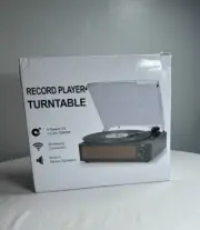 Record Player Turntable 3-Speed Wireless Built in Stereo R608