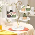4 Tier Cupcake Stand Plate Snack Treats Donuts Storage Rack Fruits Candy Cupcake