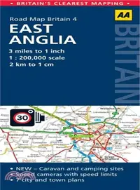 在飛比找三民網路書店優惠-AA Road Map Britain 4 ― East A
