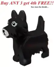 ☀️NEW LEGO Minifigure Mini Figure Minifig Animal Pet Dog Puppy Black Terrier