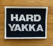 Collingwood Football Club PIES 1982-85 HARD YAKKA VFL jumper sponsor patch AFL