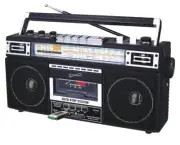 New Boombox MP3 Conversion Radio to Cassette (AM FM) Ghetto Blaster Bluetooth Z