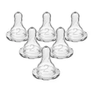Dr. Brown?s Natural Flow Level 2 Narrow Baby Bottle Silicone Nipple, Medium Flow