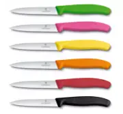 New 1 x VICTORINOX Paring Knife Serrated Wavy Edge Pointed Tip 10cm Swiss made